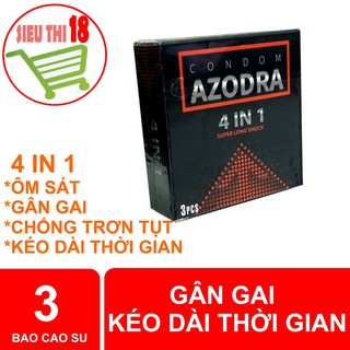 BAO CAO SU AZODRA 4 IN 1, GÂN GAI KÉO DÀI THỜI GIAN, HỘP 3 CÁI