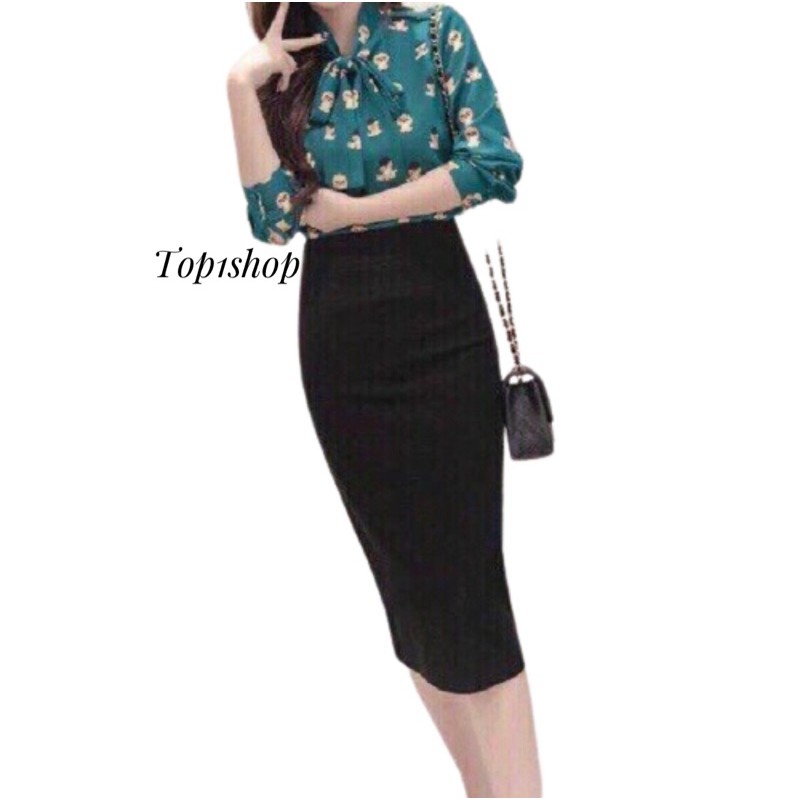 [ Mã WASTAPR giảm 10K đơn 50K] Chân váy bút chì xẻ đùi. | BigBuy360 - bigbuy360.vn