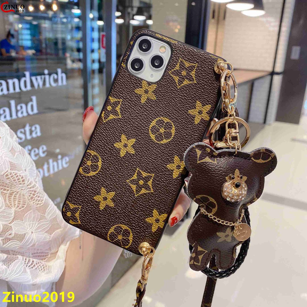 LV Ốp Điện Thoại Chống Rơi Vỡ Có Dây Đeo Cho Iphone 12 / 11 Pro Max / Xr / 8 / 7 Plus | BigBuy360 - bigbuy360.vn