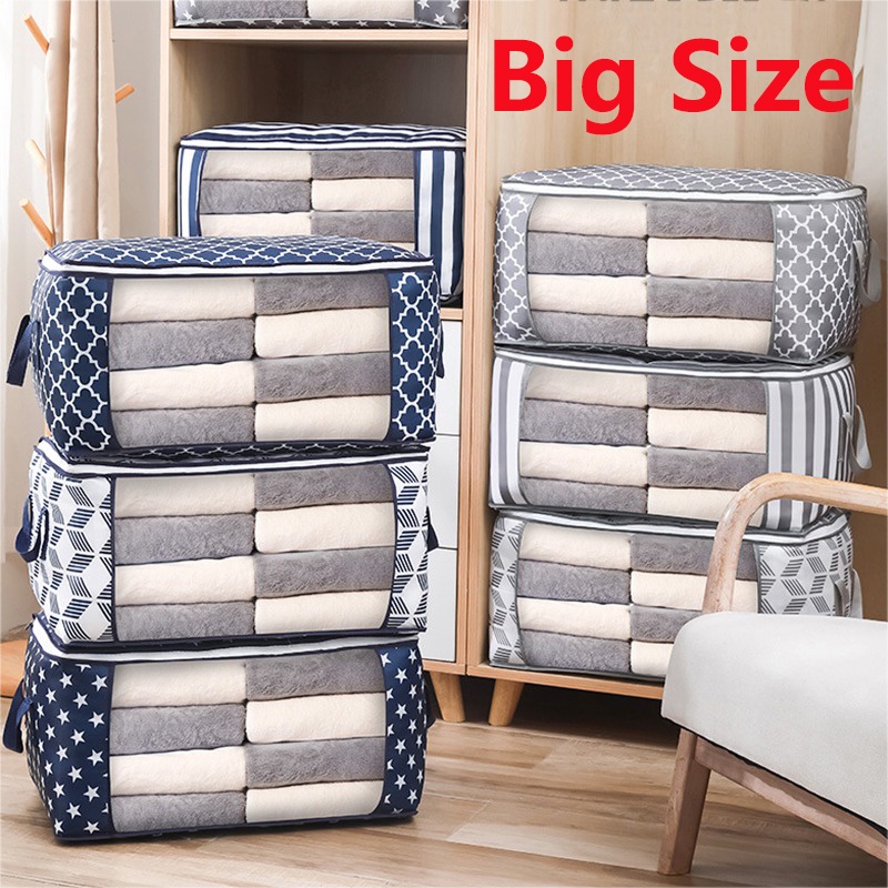 Túi đựng quần áo chăn màn ga gối, túi để đồ dùng cỡ lớn vải chống ẩm mốc