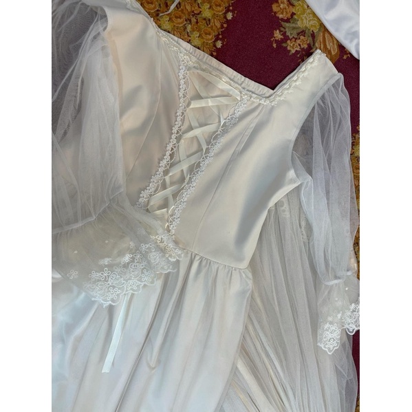 VÁY TRẮNG DÀI CÔNG CHÚA VINTAGE CỔ ĐIỂN PHÁP ULLZANG- VÁY DÀI DỰ TIỆC- VÁY LOLITA GIÁ RẺ- VÁY CHỤP KỈ YẾU PROM
