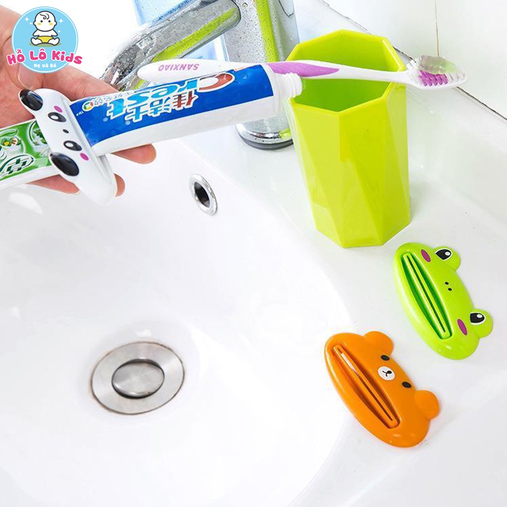 Kẹp kem đánh răng hình con vật dễ thương đa năng Hồ Lô kids