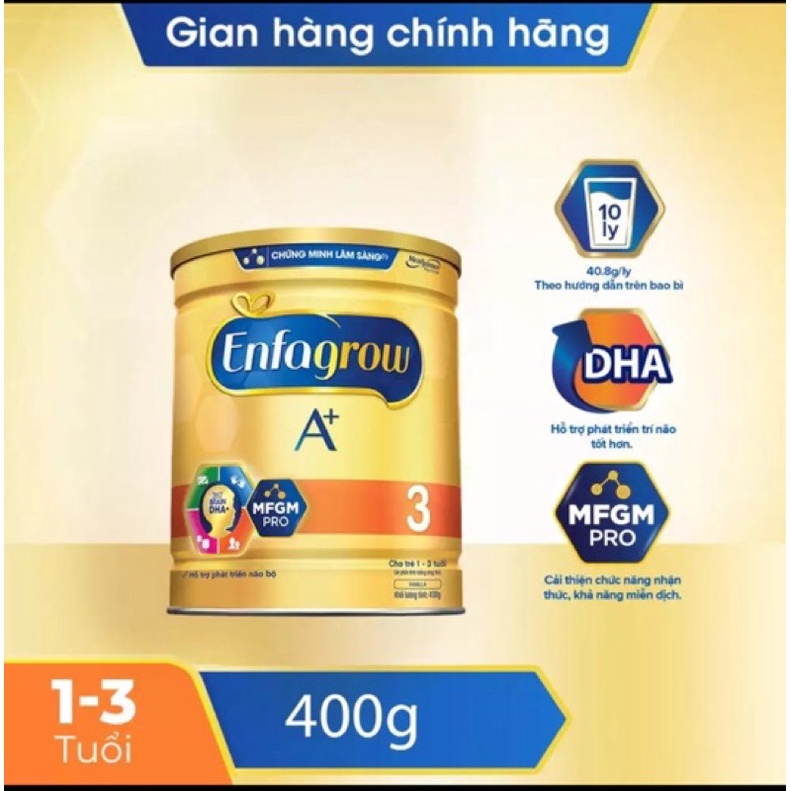 Sữa bột Enfagrow số 3 lon 400g( HSD 12/21)