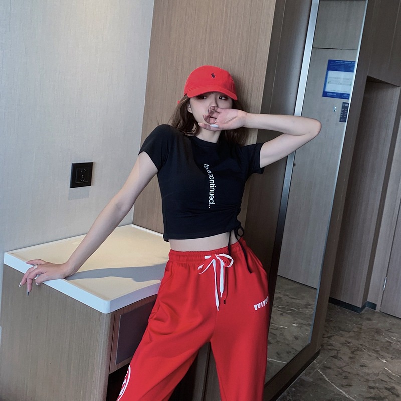 Áo croptop chun dọc cá tính  - J163