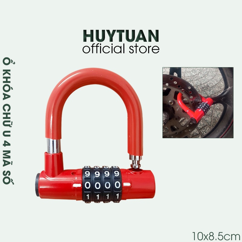Ổ khóa chữ U mini 4 mã số bảo đảm an toàn cho tài sản (KMS04)