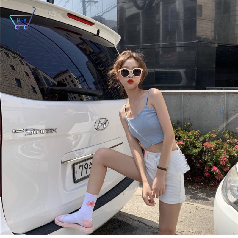 Áo Hai Dây Dáng Ôm Phong Cách Hàn Quốc Thời Trang Mùa Hè