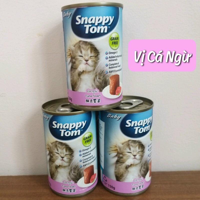 Pate Snappy Tom Cho Mèo Con 150g
