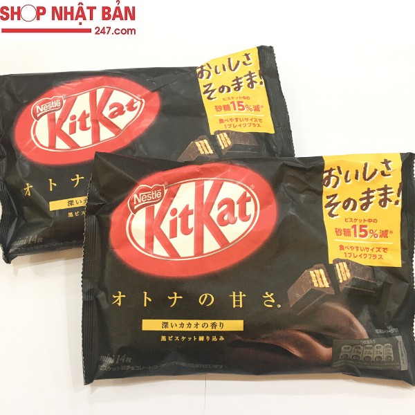 Bánh KitKat Chocolate Mini Đắng Nestlé 130g