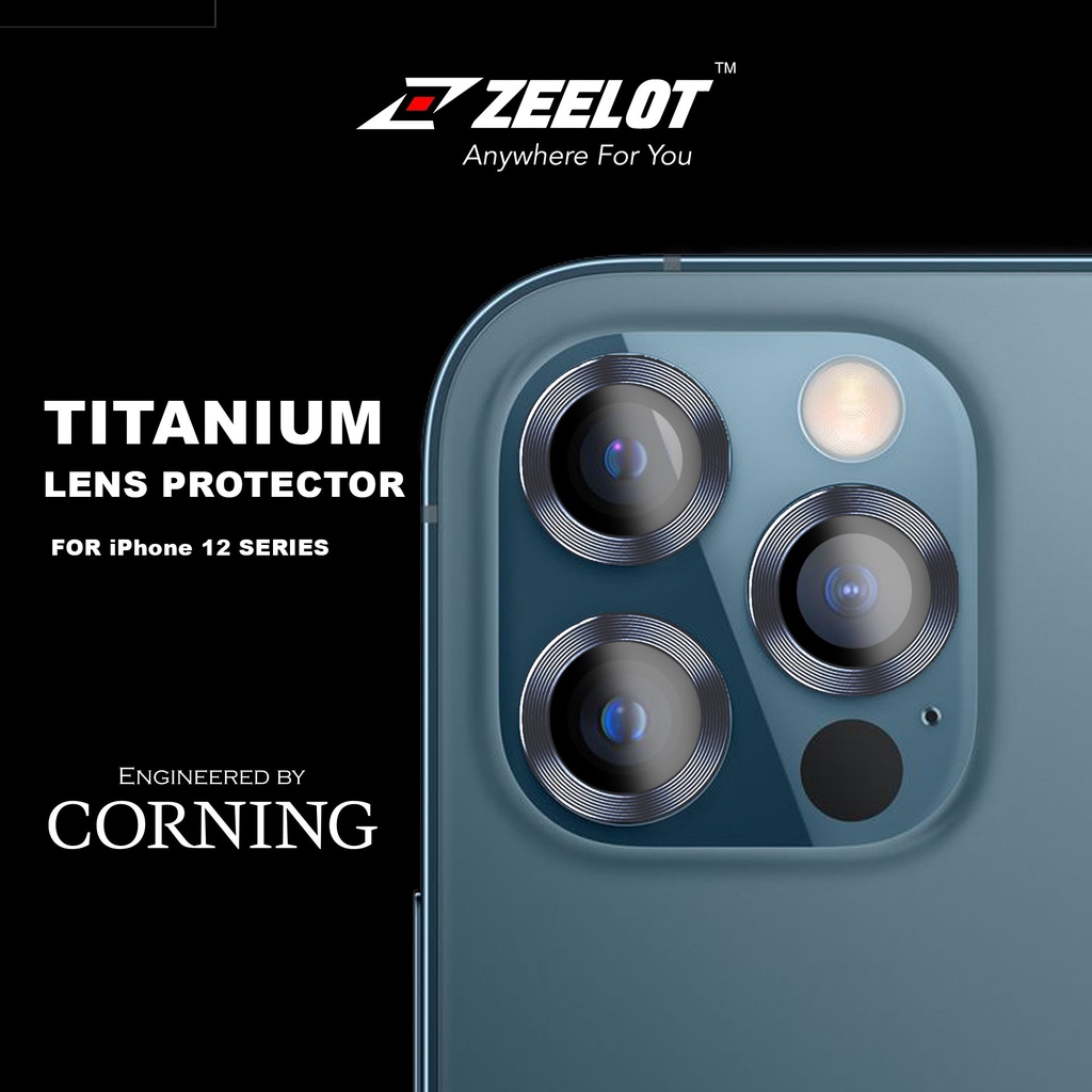 Kính Cường Lực dán Camera Lens Zeelot iPhone 12 Pro Max / 12Pro / 12 / 12Mini / 11