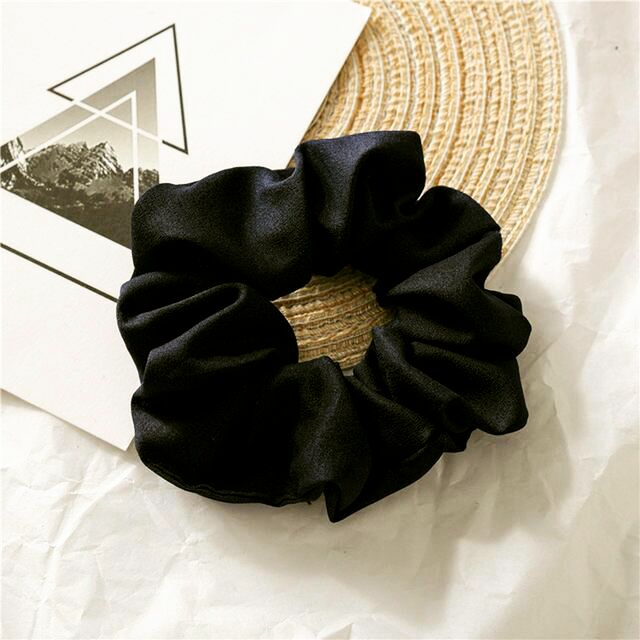 Dây buộc tóc scrunchies vải chiffon nhiều màu