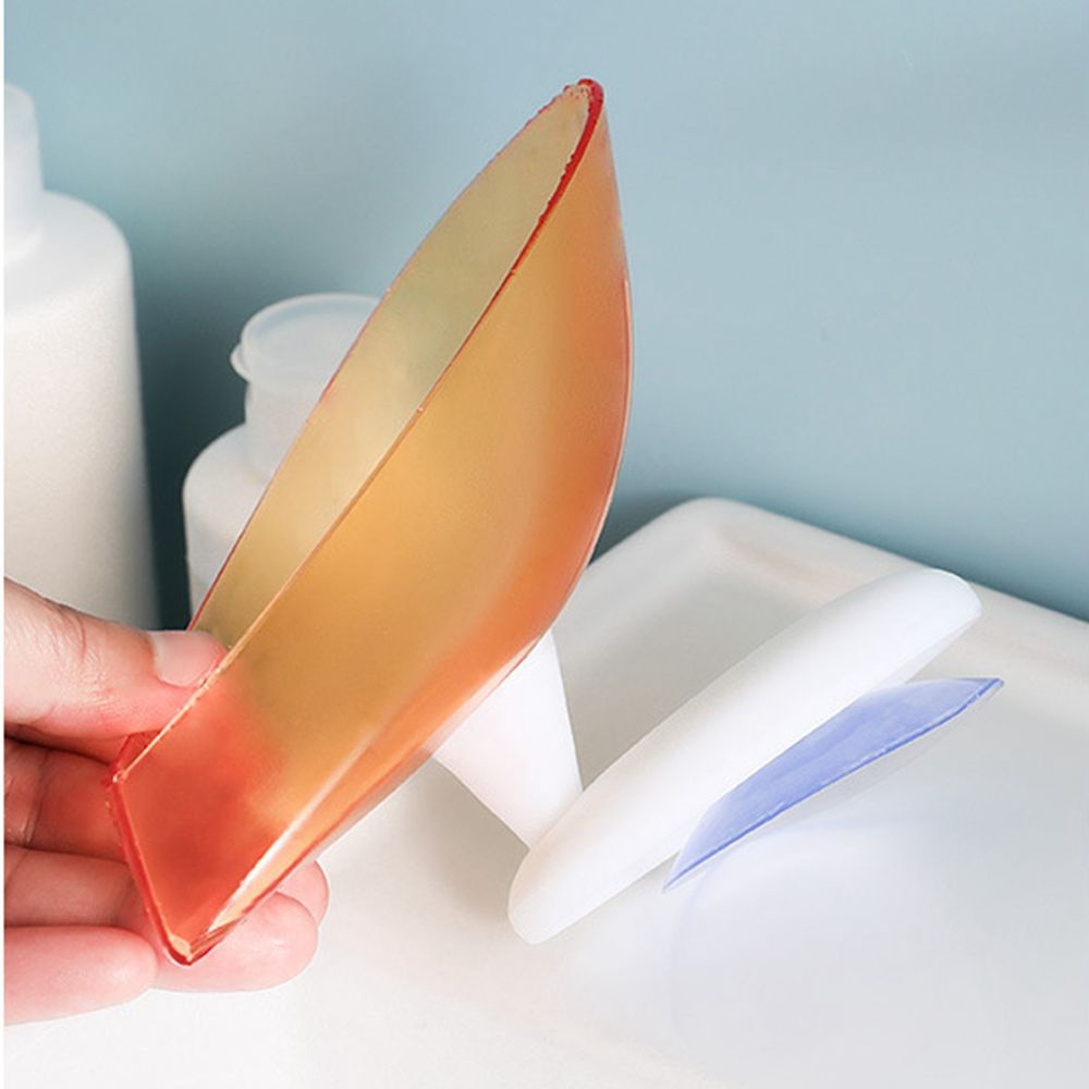 Khay đựng xà phòng bằng nhựa hình chiếc lá chống trượt có giác hút tiện dụng cho nhà tắm/ nhà bếp