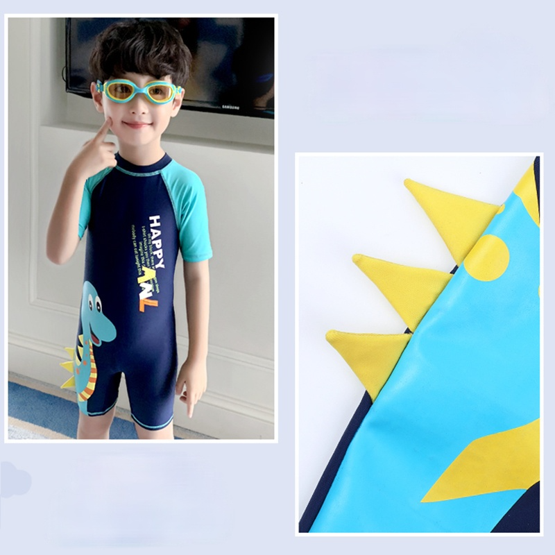 Bộ đồ bơi một mảnh tay dài chống nắng dễ thương cho bé | BigBuy360 - bigbuy360.vn