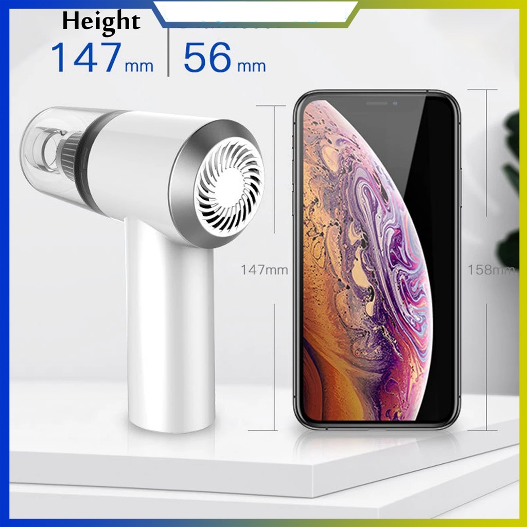 Máy hút bụi Ô tô mini cầm tay không dây-Hút bụi chân không cho nhà và xe bản nâng cấp-Công suất cao 100W,Hút lớn 9000pa