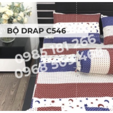 Drap Cotton 100% Thắng Lợi chính hãng Mẫu C546 IN LOGO THẮNG LỢI vệ sinh dễ dàng.