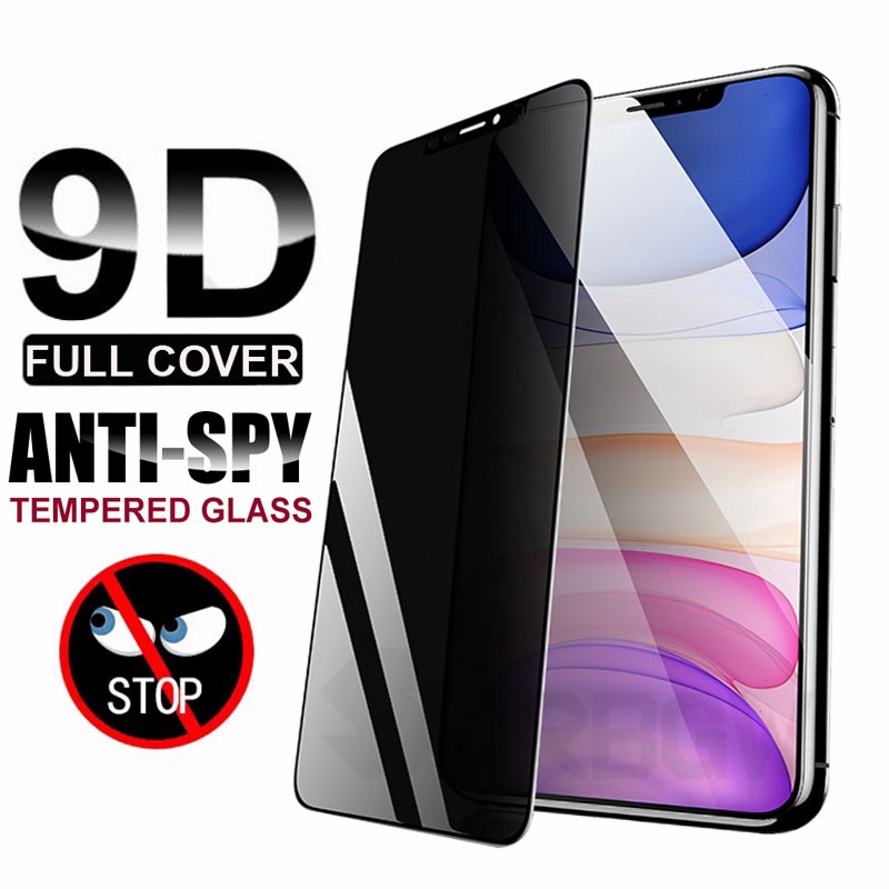 Kính cường lực chống nhìn trộm thích hợp cho Iphone 5 6 6s 7 8 Plus X Xs Xr 11 Pro Max