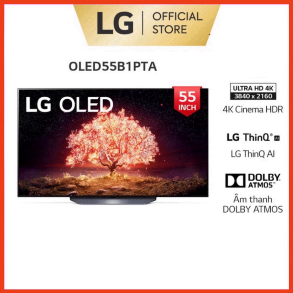 Smart OLED TV LG 55 inch 4K OLED55B1PTA - Model 2021 - Miễn phí lắp đặt