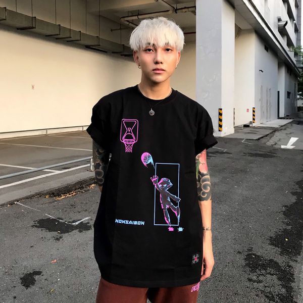 Áo Thun Nam Nữ Unisex Tay Lỡ Form Rộng Đẹp Giá Rẻ Cổ Tròn Màu Đen / Áo Phông Nam Nữ Unisex ATS2 | BigBuy360 - bigbuy360.vn