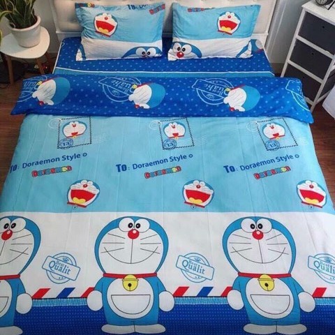 Bộ 5 Món Vỏ Chăn Ga Gối Coton poly cao cấp