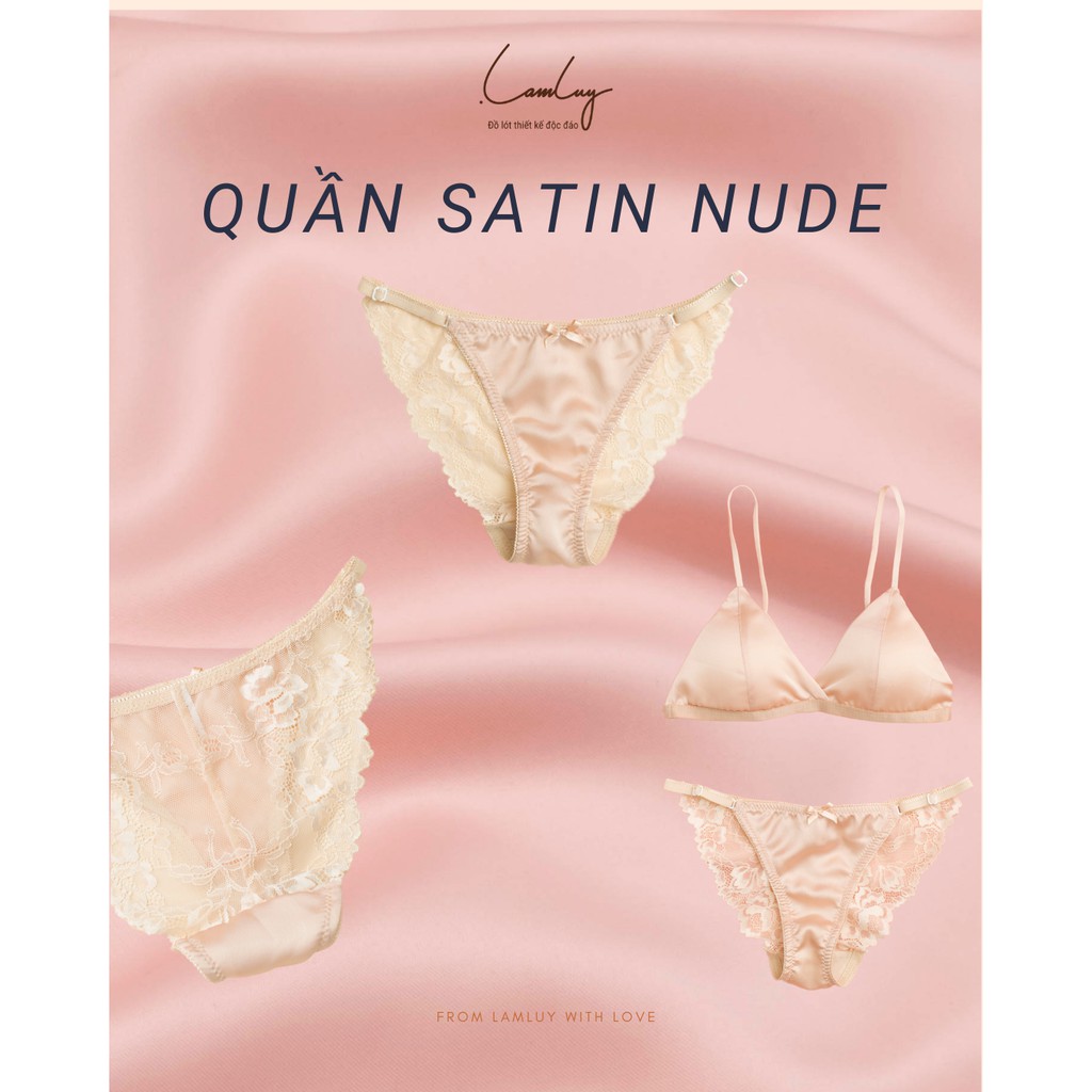 Quần lót dây Lamluy satin lụa mềm mịn (nhiều màu)