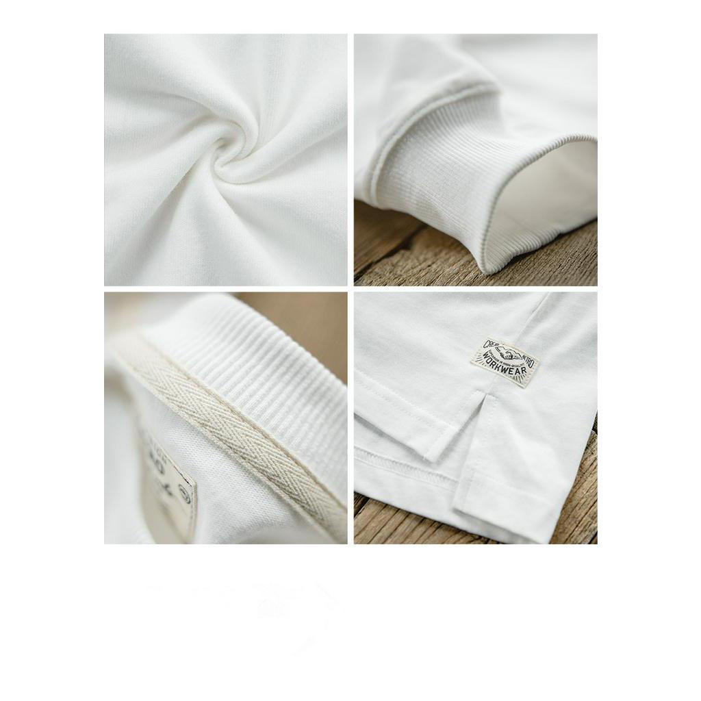 Áo Sweater MADEN cổ tròn tay dài phong cách Nhật cho nam