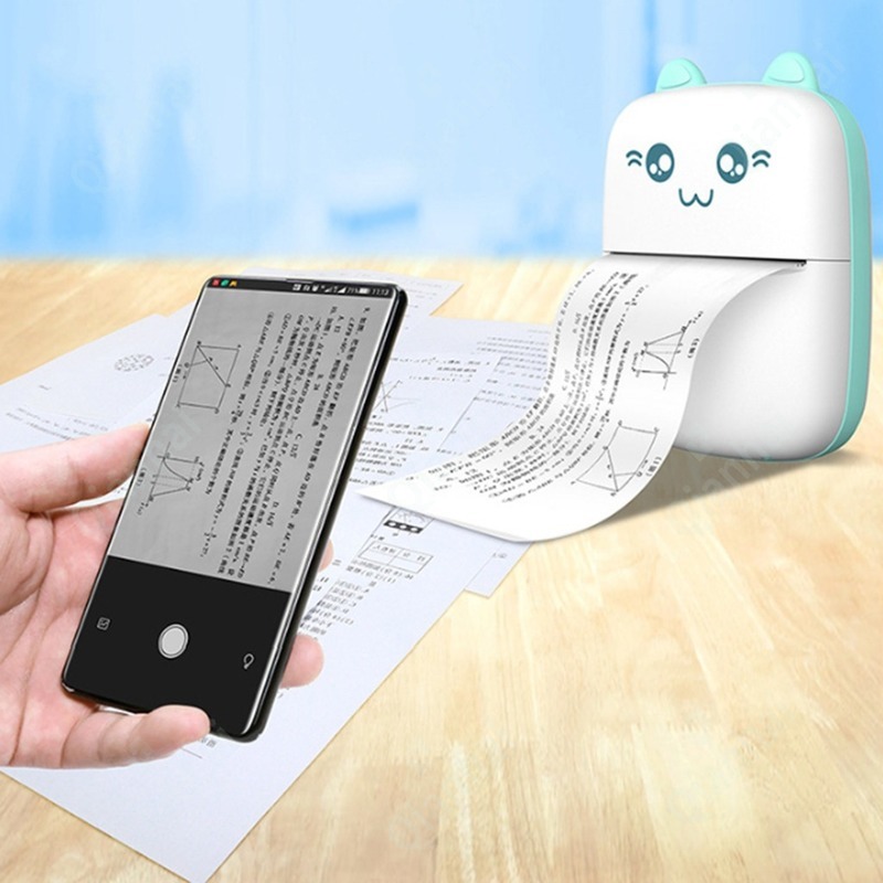 Máy in mini không dây bluetooth 57mm kèm 1 cuộn giấy in tiện dụng