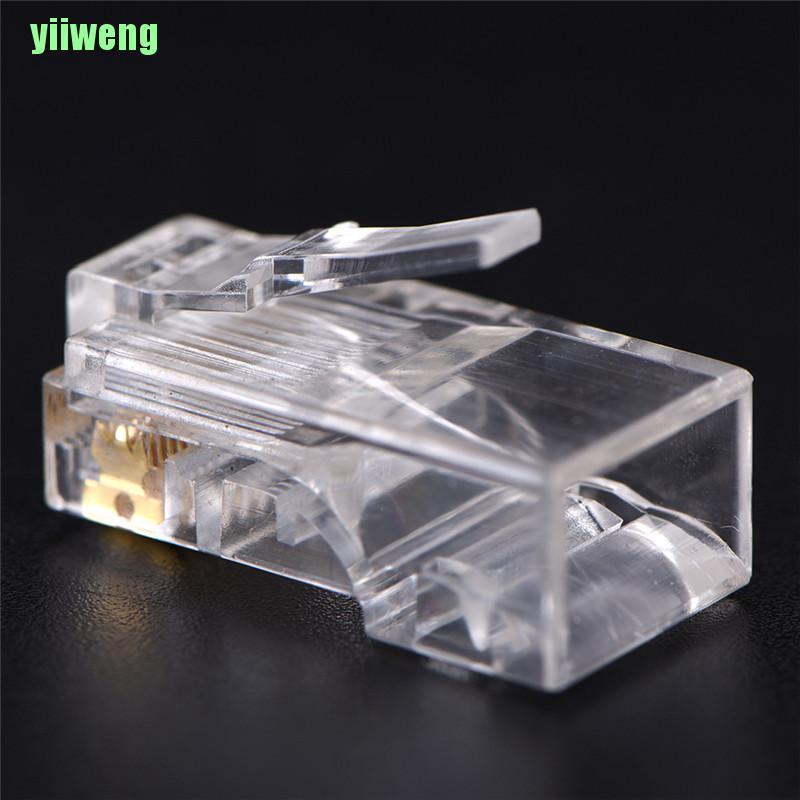 Set 50 Đầu Nối Mạng Rj45 Cat5 8p8c Cho Máy Tính