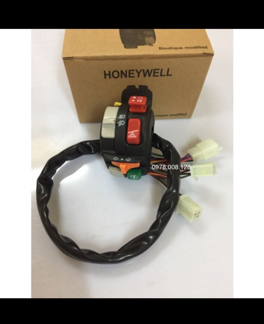 cùm công tắc HONEYWEll gắn xe wave sirius