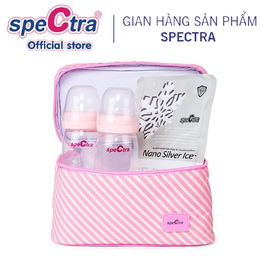 BỘ TÚI VẢI GIỮ LẠNH SPECTRA (BAO GỒM 01 TÚI ĐÁ KHÔ VÀ 2 BÌNH PP 160ML)
