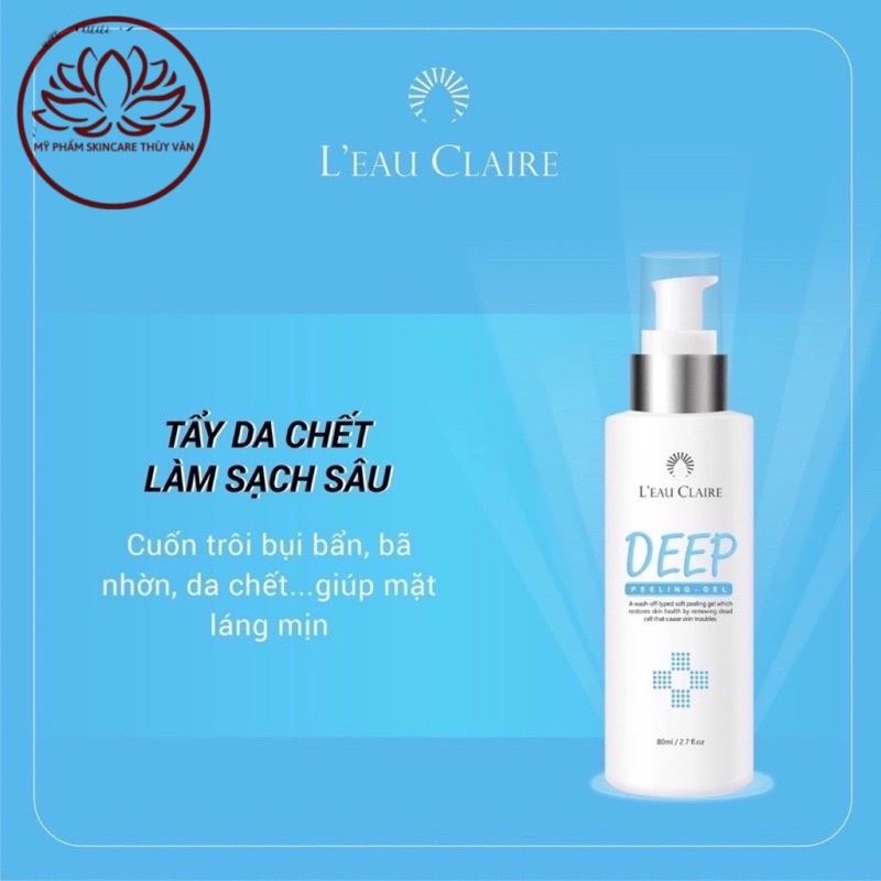 Tẩy Da Chết Sạch Sâu Hàn Quốc Chính Hãng LEAU CLAIRE 80ml