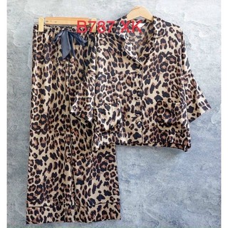 Bộ pijama da beo lụa satin cao cấp quảng châu