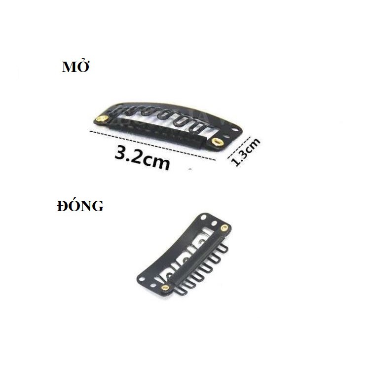 Cài giữ tóc giả wig - Kẹp phím bấm nối giữ cố định