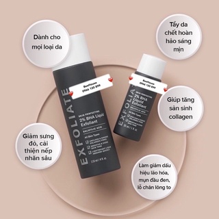 Dung Dịch Tẩy da chết hoá học BHA 2% dạng lỏng