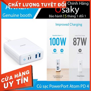 Củ sạc Anker 100w PowerPort Atom PD4 Mã A2041