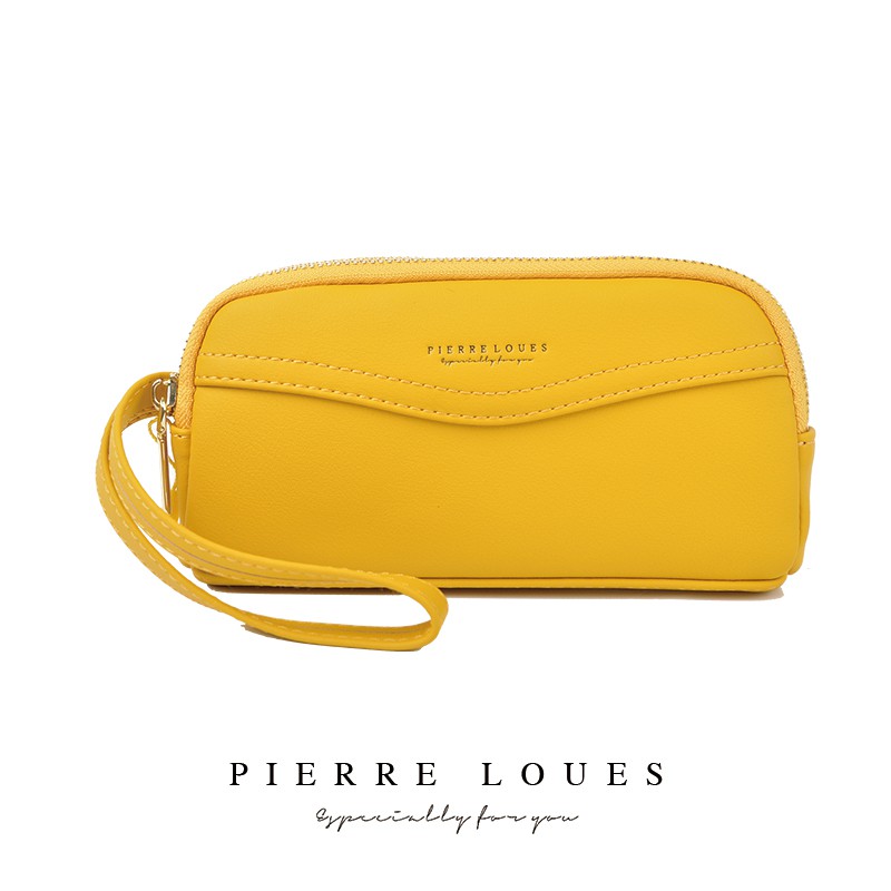 Ví PIERRE LOUES da Pu kiểu dáng dài thời trang cho nữ