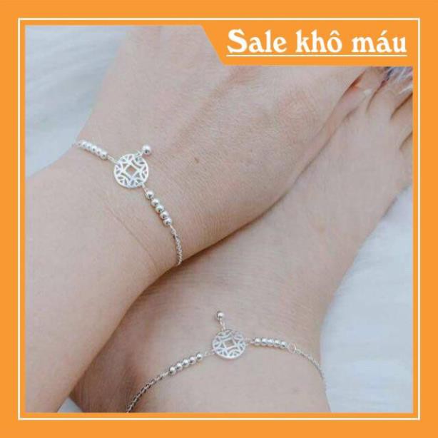 Gía xưởng XẢ KHO LẮC TAY Và CHÂN KIM TIỀN BẠC TA NGUYÊN CHẤT