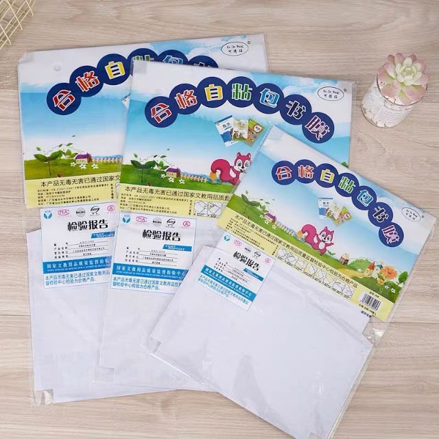 Sét 10 Decal bọc sách vở/ Decal bao tập cho bé nhiều size