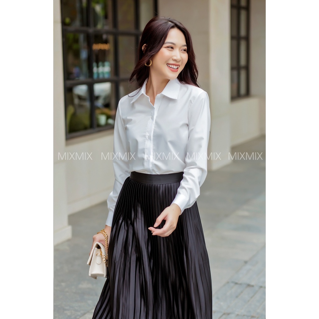 Áo sơ mi kate - MIXMIX - Hàng thiết kế - Hình chụp thật