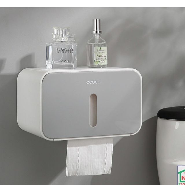 Hộp Đựng Giấy Vệ Sinh Treo Tường Có Trục Xoay Ecoco