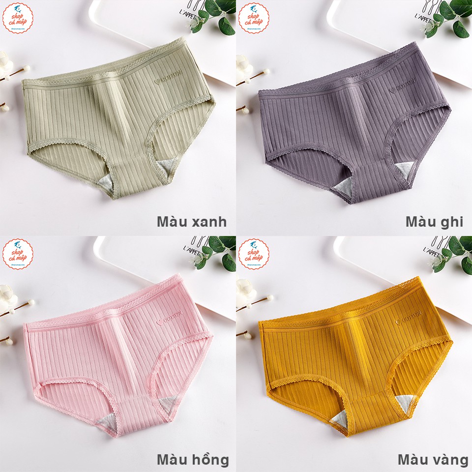 Quần Lót Nữ Cotton Cao Cấp Kháng Khuẩn, Quần Lót Nữ Cotton Trơn Cute | BigBuy360 - bigbuy360.vn