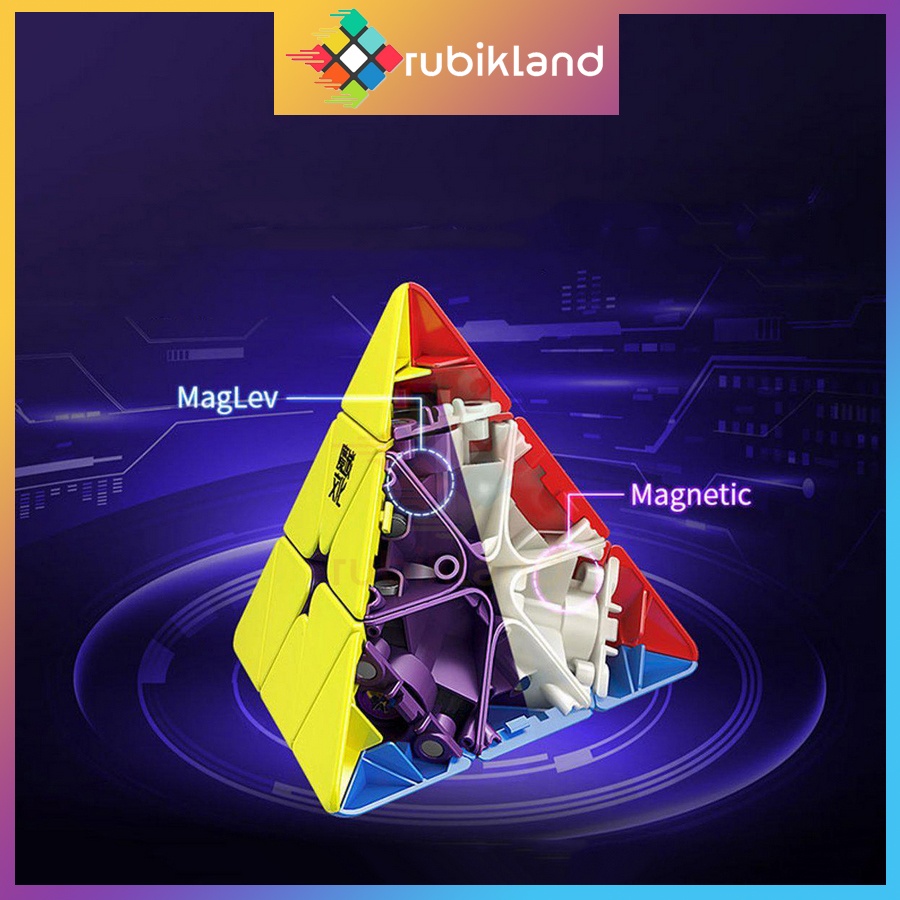 Rubik Tam Giác MoYu WeiLong Pyraminx Maglev Rubic Biến Thể Có Nam Châm Đồ Chơi Trẻ Em