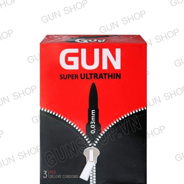 Bao Cao Su Si u M ng Gun Superthin 0 03mm H p 3 Chi c Shopee Vi t Nam