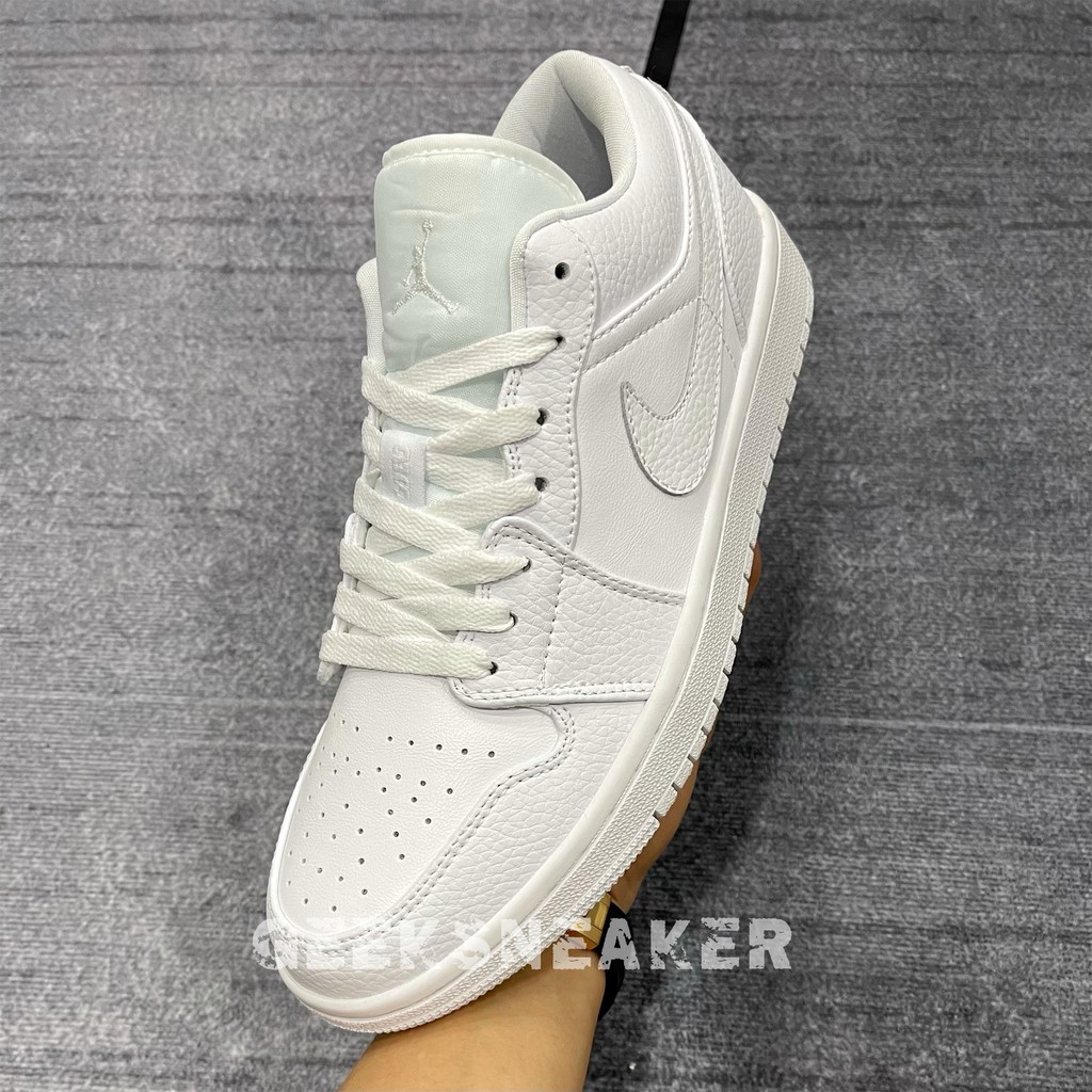 [GeekSneaker[ Giày Jordan 1 Low All WHITE | BigBuy360 - bigbuy360.vn