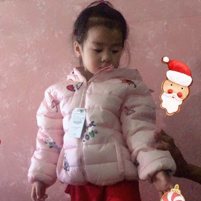 Áo phao ZARZ nót lông cừu cho bé gái hàng xuất dư