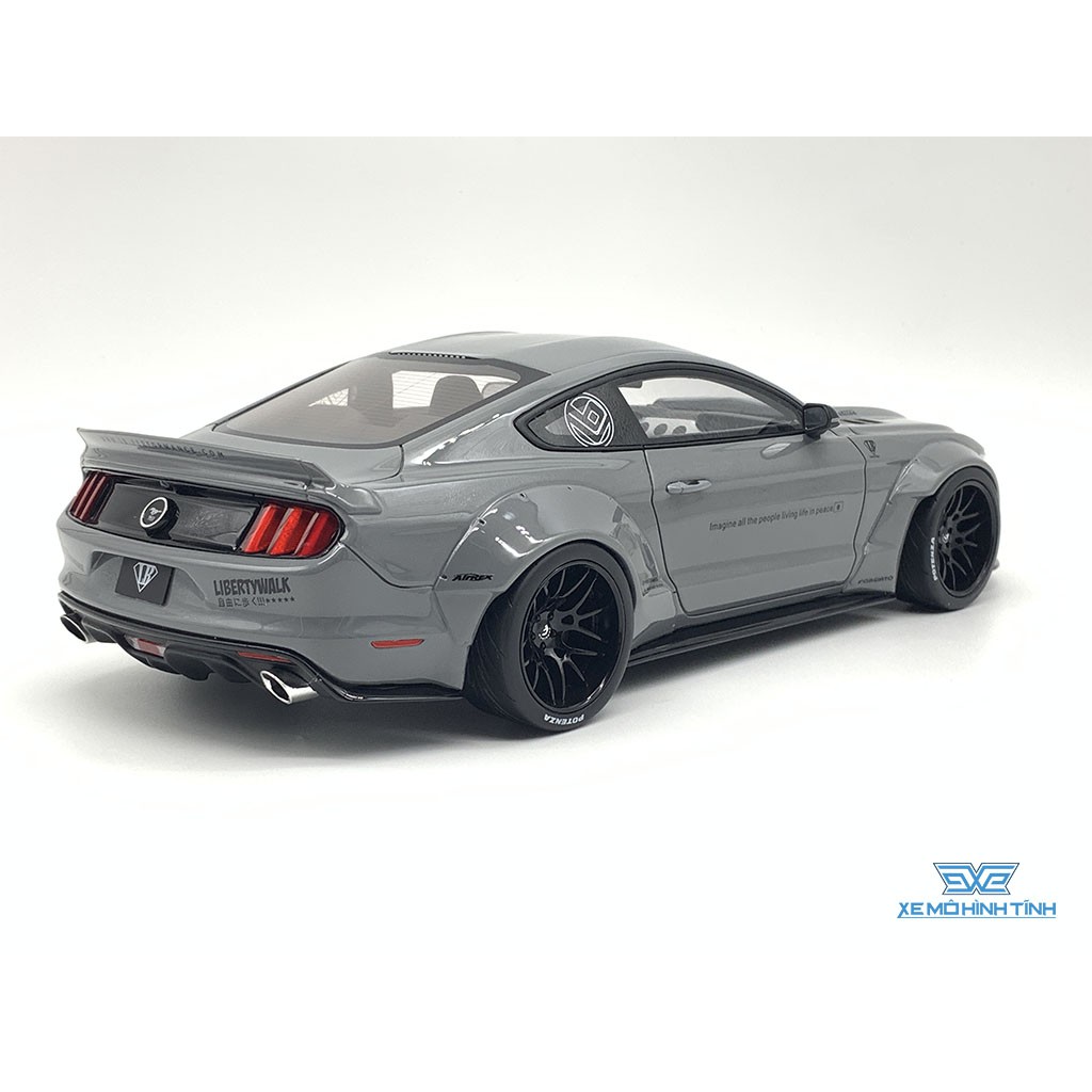 Xe Mô Hình Ford Mustang Liberty Works 1:18 GTSpirit ( Xám )