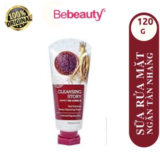 Sữa rửa mặt tinh chất nhân sâm ngăn mụn nám tàn nhang Welcos Red Ginseng Deep Cleansing Foam Hàn Quốc 120g - 0514774