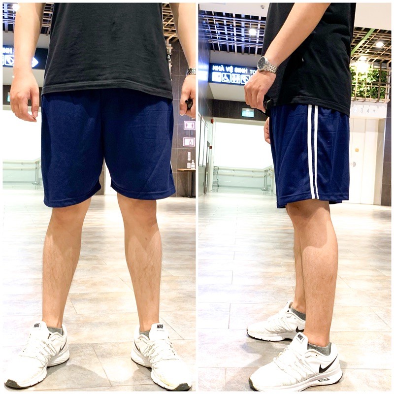 Quần đùi nam, quần đùi thể thao 2 sọc dáng thể thao hợp thời trang, dễ phối đồ | BigBuy360 - bigbuy360.vn
