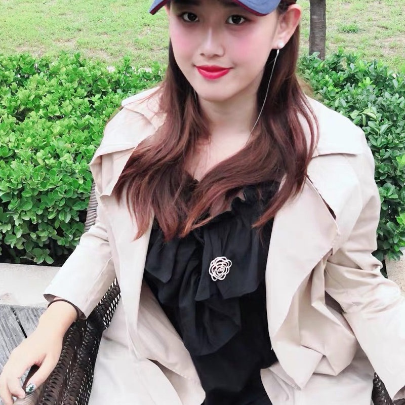 Trâm Cài Áo Hình Hoa Hồng Thơm Nhỏ Sang Trọng Nổi Tiếng Chất Lượng Cao