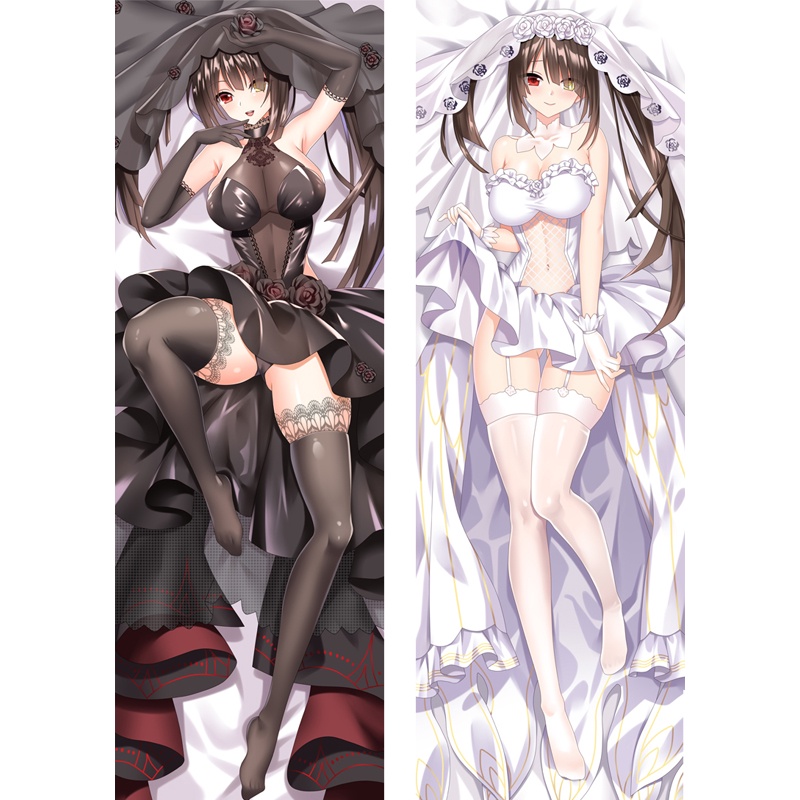Vỏ Gối In Hình Nhân Vật Phim Hoạt Hình date a live tokisaki Kuromi Sakura otaku 50 * 150cm