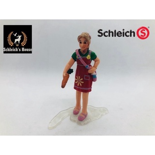 Mô hình động vật , đồ chơi con vật Schleich chính hãng người Bé gái cầm carrot 13905 - Schleich House