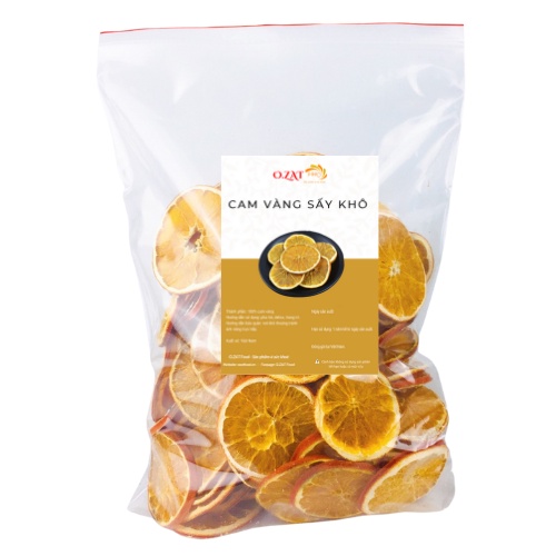 [BÁN SỈ] Cam vàng khô lát nguyên không bể  500G - 1KG OZAT FOOD pha trà hàng mới